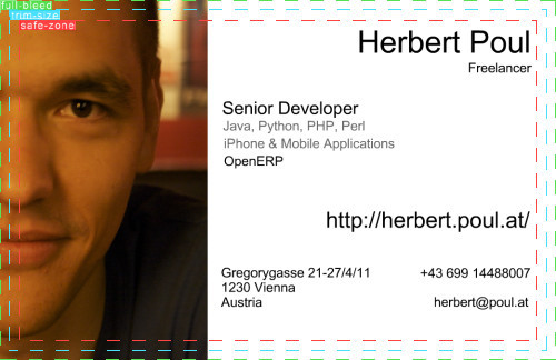 Herbert Poul - Freelancer Business Card - Front